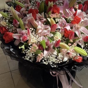 Lilies and tulips